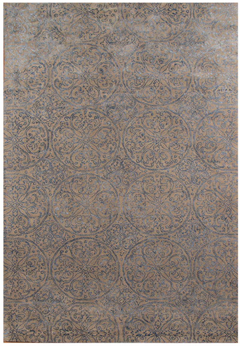 Area Rugs On Sale - 5" X8" X 0.5" Blue  Wool Area Rug