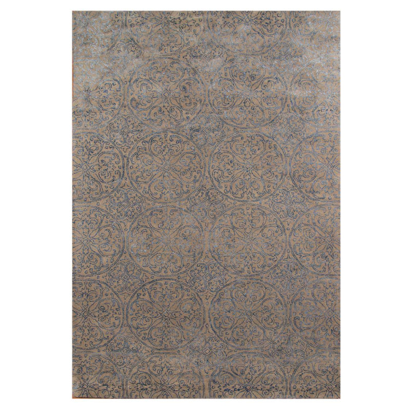 Area Rugs On Sale - 7.6" X9.6" X 0.5" Blue  Wool Area Rug
