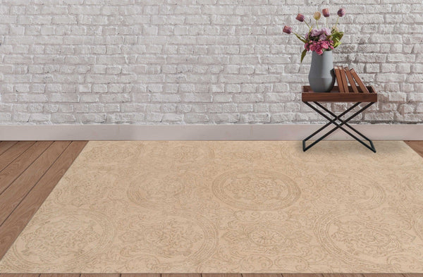 Area Rugs On Sale - 8" X11" X 0.5" Beige  Wool Area Rug