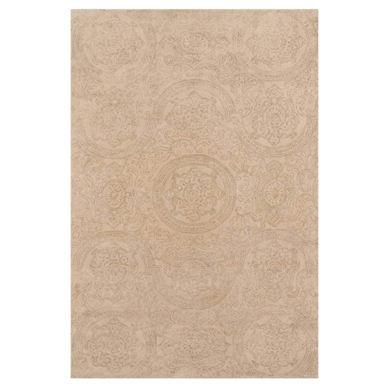 Area Rugs On Sale - 7.6" X9.6" X 0.5" Beige Wool Area Rug