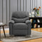 Best Recliners - 36'.22" X 41'.33" X 39'.8" Black Fabric Manual Recliner