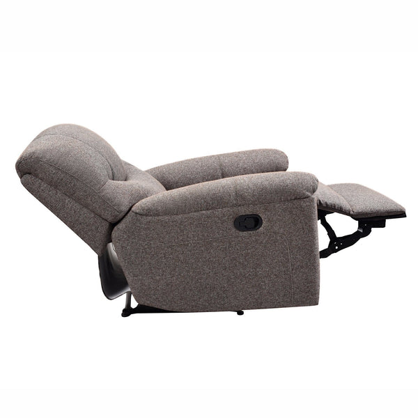 Best Recliners - 36'.22" X 41'.33" X 39'.8" Brown Fabric Manual Recliner
