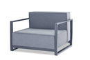 Decor Steals - 29" X 39" X 41" Gray Aluminum Armchair