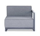 Armchairs and Accent Chairs - 29" X 37" X 41" Gray Acrylic Modular Right Arm Chair