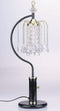 Modern Table Lamps - 9" X 9" X 27" Black, Crystalline Table Lamp