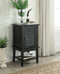 Wooden Side Table - 16" X 16" X 30" Black Wood Side Table