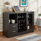 Living Room Furniture - 47" X 16" X 33" Espresso Wood Server