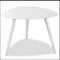 Sofa Side Table - 14" X 19" X 17" Powder Coated Aluminum Small Side Table