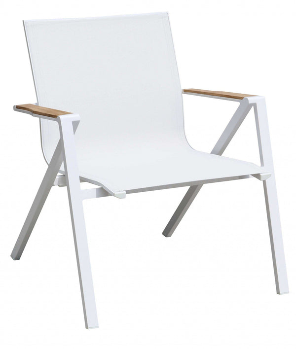 Furniture Sale - 34" X 26" X 25" White Aluminum Armchair