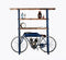 Rustic Bookshelf - 14" X 72" X 72" Blue Cycle Bookshelf
