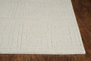 Kitchen Rugs - 17" X 90" X 0.'5" Ivory Polyester Rug