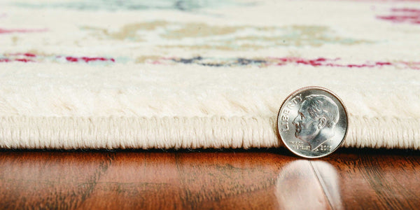 Kitchen Rugs - 63" X 91" X 0.'5" Ivory Polypropelene Rug