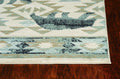 Rugs For Sale - 39" X 63" X 0.'5" Ivory/Blue Polypropelene Rug