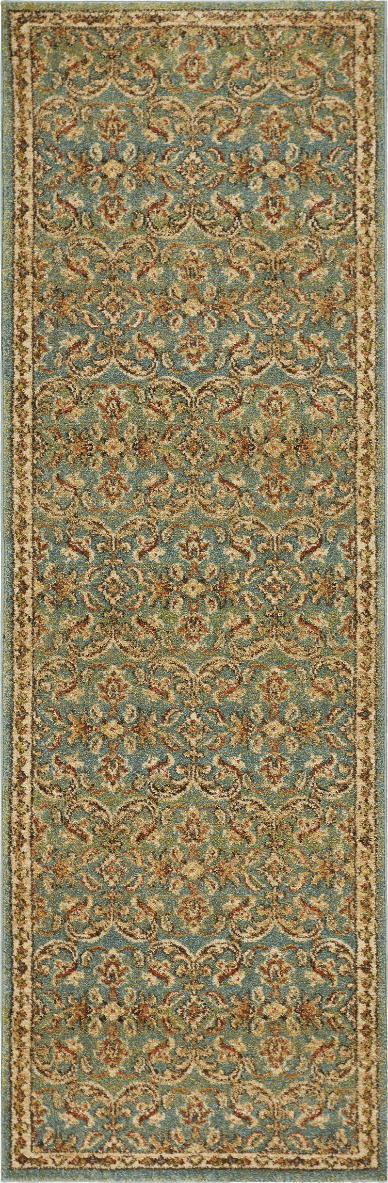 Dining Room Rugs - 63" X 91" X 0.'5" Turquoise Polypropylene Rug