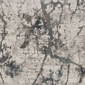 Living Room Rugs - 39" X 55" X 0.'25" Ivory/Mist Polypropelene / Viscose Rug