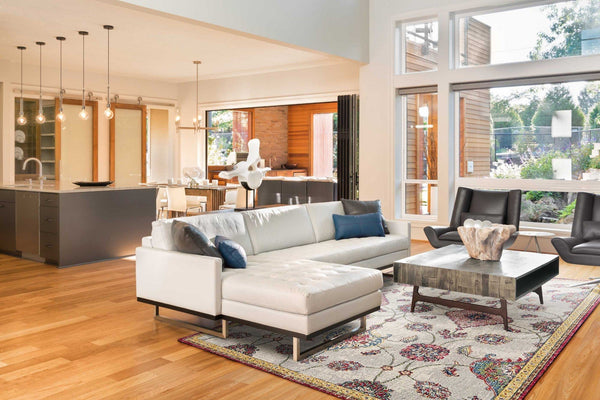 Living Room Rugs - 39" X 59" X 0.'25" Ivory Polypropylene Rug