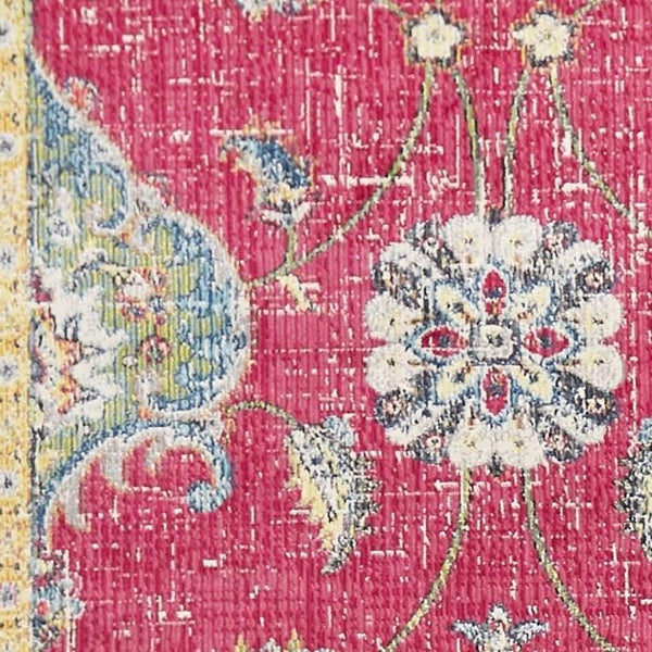 Pink Rug - 118" X 158" X 0.'25" Pink Polypropylene Rug