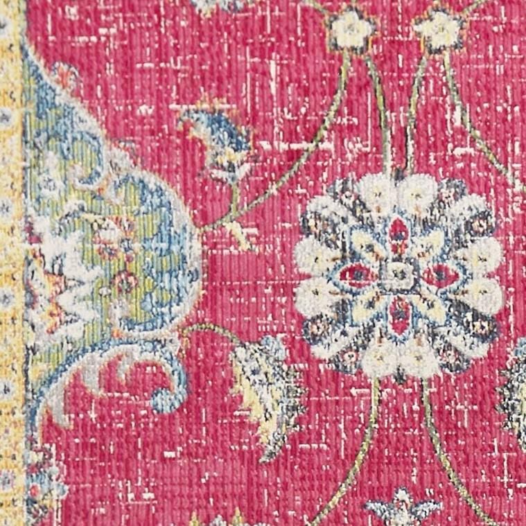 Pink Rug - 118" X 158" X 0.'25" Pink Polypropylene Rug