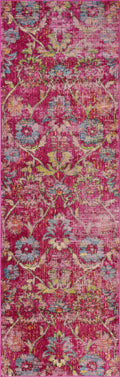 Pink Rug - 63" X 91" X 0.'25" Pink Polypropelene Rug