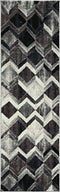 Grey Rug - 63" X 91" X 0.'75" Grey/Mocha Polyester Rug