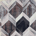 Grey Rug - 94" X 130" X 0.'75" Grey/Mocha Polyester Rug