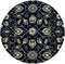 Navy Blue Rug - 90" X 90" X 0.'25" Navy Polypropelene Rug