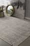 Dining Room Rugs - 118" X 158" X 0.'25" Ivory/Grey Polyester Rug