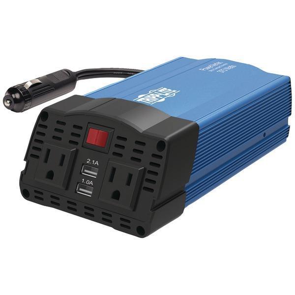 375-Watt-Continuous PowerVerter(R) Ultracompact Car Inverter with USB & Battery Cables-Power Distribution & Supplies-JadeMoghul Inc.