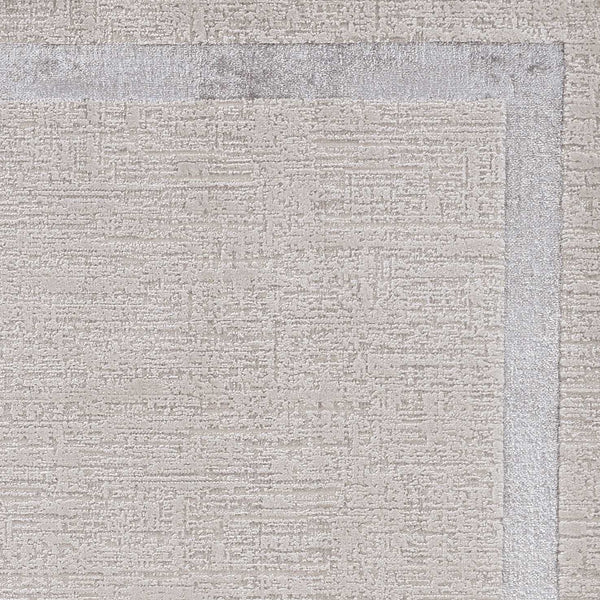 Silver Rug - 118" X 158" X 0.'25" Ivory/Silver Polypropelene / Polyester Rug