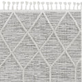 Living Room Area Rugs - 63" X 91" X 0.'25" Ivory Grey Polyester Rug