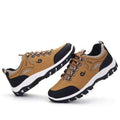 38-47 Spring Autumn Men Casual Shoes Breathable Men Shoes Plus Size PU Leather Upper Durable Rubber Outsole Lace-up Footwear-Yellow-11-JadeMoghul Inc.