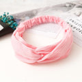 38 Colors Cross Top Knot Headband For Women Girl Hair Bands Solid Elastic Twist Headbands Fashion Cross Hair Accessories Turban AExp