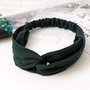 38 Colors Cross Top Knot Headband For Women Girl Hair Bands Solid Elastic Twist Headbands Fashion Cross Hair Accessories Turban AExp