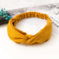 38 Colors Cross Top Knot Headband For Women Girl Hair Bands Solid Elastic Twist Headbands Fashion Cross Hair Accessories Turban AExp