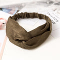 38 Colors Cross Top Knot Headband For Women Girl Hair Bands Solid Elastic Twist Headbands Fashion Cross Hair Accessories Turban AExp