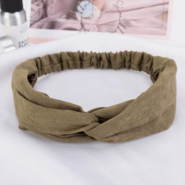 38 Colors Cross Top Knot Headband For Women Girl Hair Bands Solid Elastic Twist Headbands Fashion Cross Hair Accessories Turban AExp