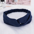 38 Colors Cross Top Knot Headband For Women Girl Hair Bands Solid Elastic Twist Headbands Fashion Cross Hair Accessories Turban AExp