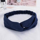 38 Colors Cross Top Knot Headband For Women Girl Hair Bands Solid Elastic Twist Headbands Fashion Cross Hair Accessories Turban AExp