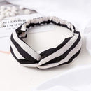38 Colors Cross Top Knot Headband For Women Girl Hair Bands Solid Elastic Twist Headbands Fashion Cross Hair Accessories Turban AExp