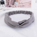 38 Colors Cross Top Knot Headband For Women Girl Hair Bands Solid Elastic Twist Headbands Fashion Cross Hair Accessories Turban AExp