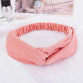 38 Colors Cross Top Knot Headband For Women Girl Hair Bands Solid Elastic Twist Headbands Fashion Cross Hair Accessories Turban AExp