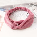 38 Colors Cross Top Knot Headband For Women Girl Hair Bands Solid Elastic Twist Headbands Fashion Cross Hair Accessories Turban AExp