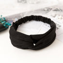38 Colors Cross Top Knot Headband For Women Girl Hair Bands Solid Elastic Twist Headbands Fashion Cross Hair Accessories Turban AExp