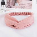 38 Colors Cross Top Knot Headband For Women Girl Hair Bands Solid Elastic Twist Headbands Fashion Cross Hair Accessories Turban AExp