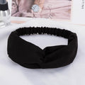 38 Colors Cross Top Knot Headband For Women Girl Hair Bands Solid Elastic Twist Headbands Fashion Cross Hair Accessories Turban AExp