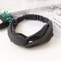 38 Colors Cross Top Knot Headband For Women Girl Hair Bands Solid Elastic Twist Headbands Fashion Cross Hair Accessories Turban AExp