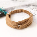 38 Colors Cross Top Knot Headband For Women Girl Hair Bands Solid Elastic Twist Headbands Fashion Cross Hair Accessories Turban AExp