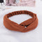 38 Colors Cross Top Knot Headband For Women Girl Hair Bands Solid Elastic Twist Headbands Fashion Cross Hair Accessories Turban AExp