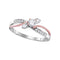 3/8CTW-DIA 1/4CT-CRD BRIDAL RING - FREE Shipping (US/CAN)-Promise Rings-5-JadeMoghul Inc.