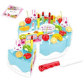 38Pcs/54Pcs/75Pcs Birthday Cake DIY Model Children Kids Early Educational Pretend Play Kitchen Food Plastic Toys BM88-38PCS 1-JadeMoghul Inc.